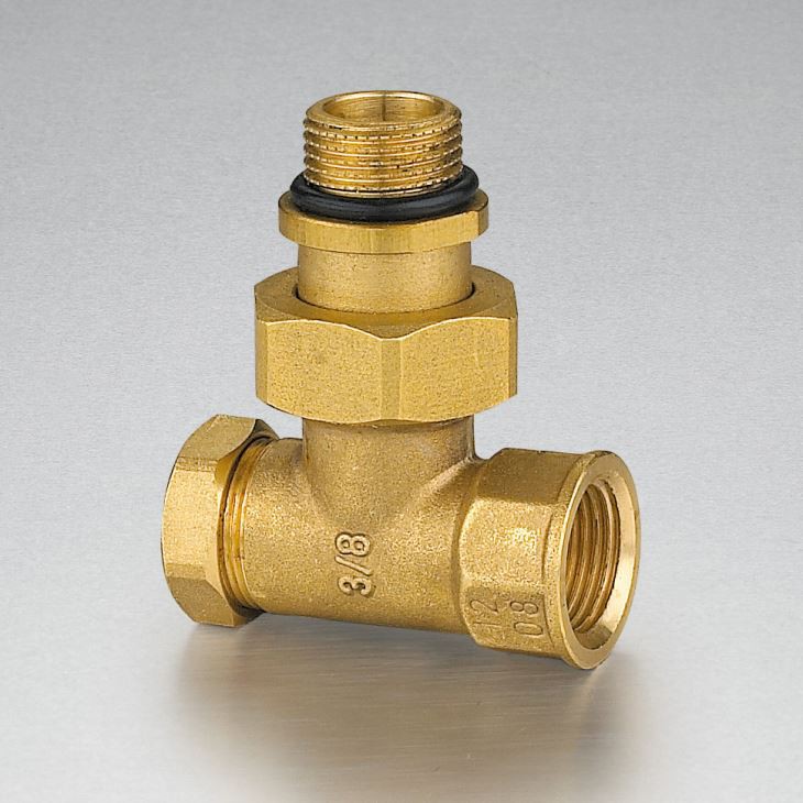 Air Condition Heating Installation Thermostatic Brass Radiotor Angle Valve