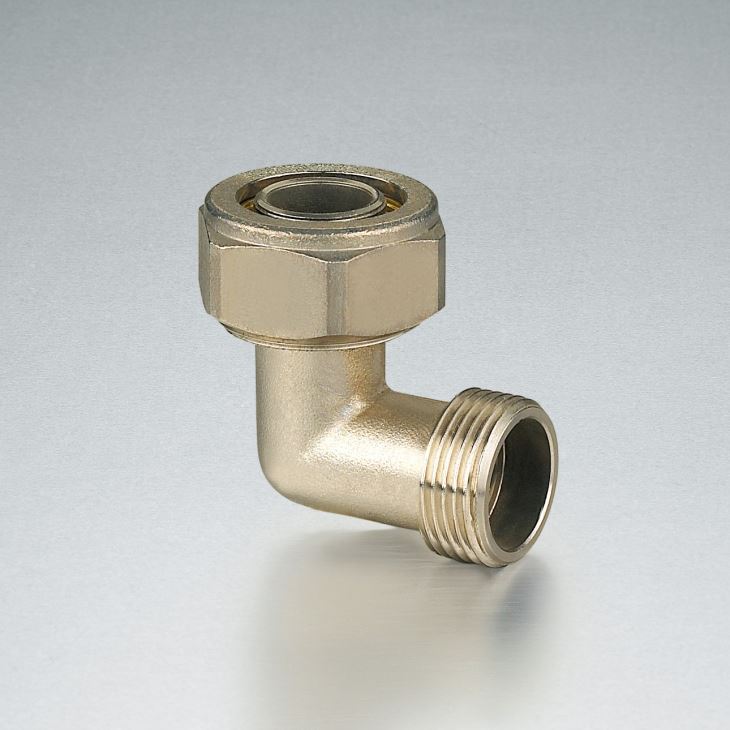 Air-conditioning System Male Connected Eblow Type Brass PEX Fitting