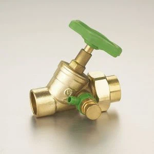 Новый ручной трубопроводный латунный запорный клапан (Y-образный наклонный стопорный клапан)